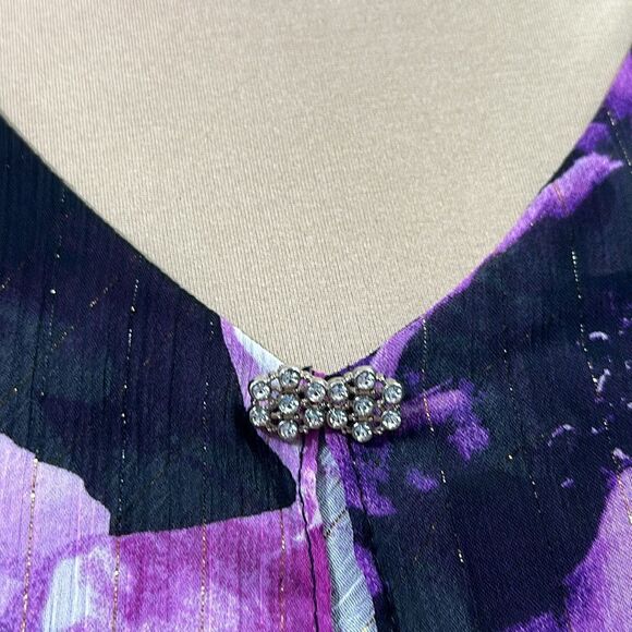 SLNY Dress Size 8 Cocktail Floral Sleeveless NWT - Picture 14 of 14